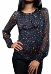 Eva Franco Sonora Blouse In Yester In Multi