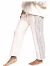 EVA FRANCO STRIPE CHIA JOGGER PANTS IN WHITE