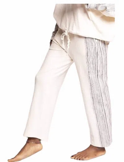 Eva Franco Zen Stripe Chia Jogger Pant In White