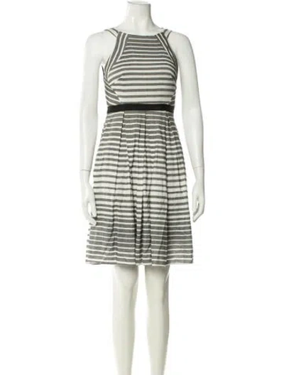 Pre-owned Eva Franco Striped Mini Dress In Multicolor