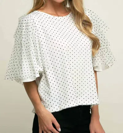 Eva Franco Suri Top In Macaroon Dot In Multi