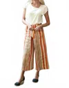 Eva Franco Tabias Pants In Creamsicle Stripe Orange In Multi