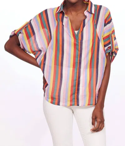 Eva Franco Teale Top In Fiesta Stripes In Multi