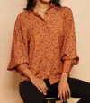 Eva Franco Tessella Top In Orange In Orange