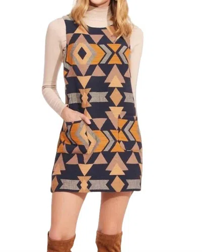 Eva Franco Twiggy Dress In Polygon In Multi