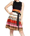 Eva Franco Verna Dress In Tulum Stripe In Multi