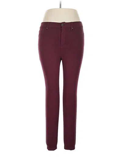 Pre-owned Eva Longoria Casual Pants In Burgundy