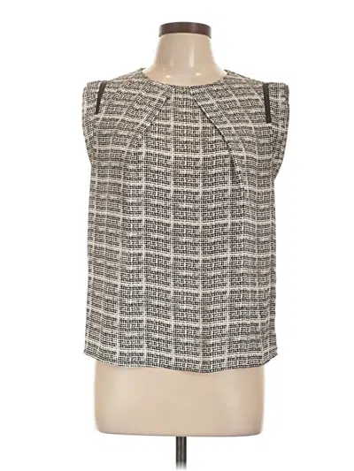 Pre-owned Eva Longoria Sleeveless Blouse In Gray