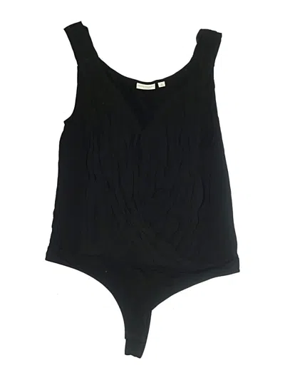 Pre-owned Eva Mendes By New York & Company Bodysuit In Black