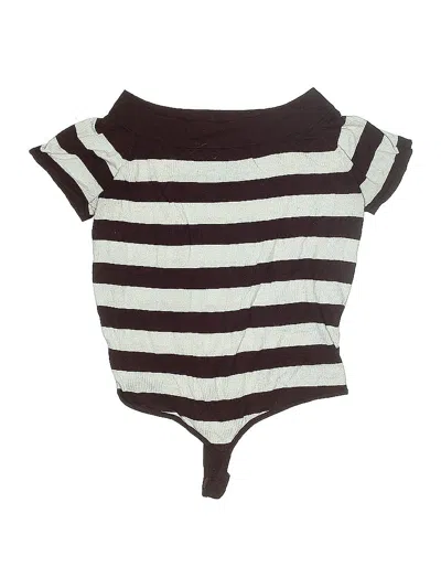 Pre-owned Eva Mendes By New York & Company Bodysuit In Burgundy