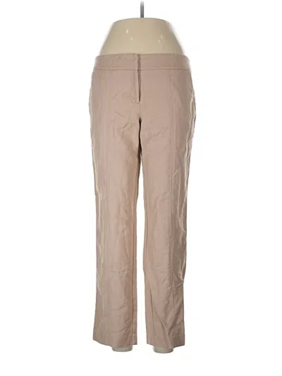 Pre-owned Eva Mendes By New York & Company Casual Pants In Tan
