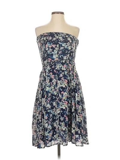 Pre-owned Eva Mendes By New York & Company Cocktail Dress In Blue