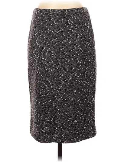 Pre-owned Eva Mendes By New York & Company Formal Skirt In Gray