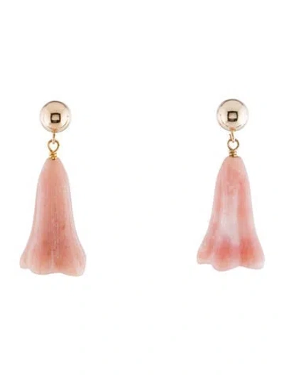 Pre-owned Eva Noga 14k Opal Earrings In Multi
