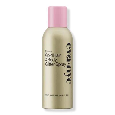 Eva Nyc Kweeen Gold Hair & Body Glitter Spray In Transparent