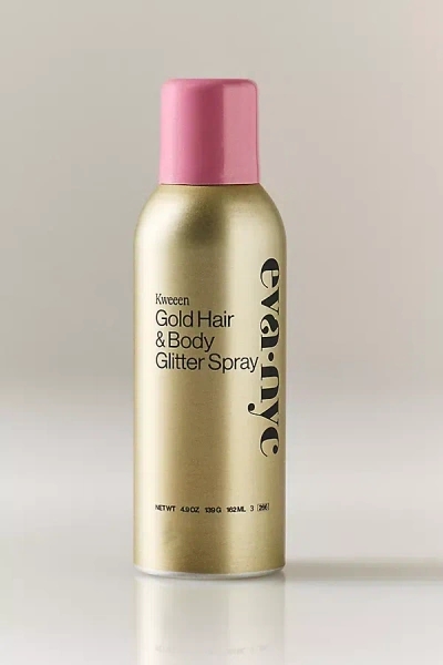 Eva Nyc Kweeen Gold Hair & Body Glitter Spray In Transparent