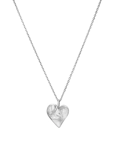 Eva Remenyi Women's Amore Necklace 14k White Gold In Silver
