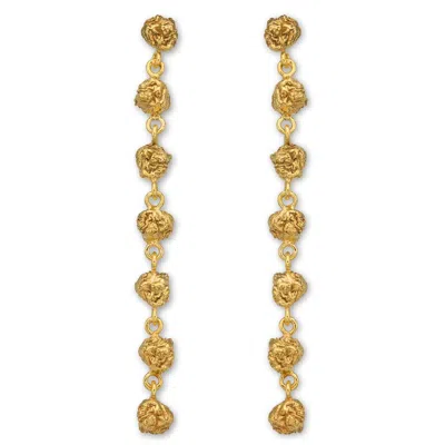 Eva Remenyi Archaic Long Earrings Gold