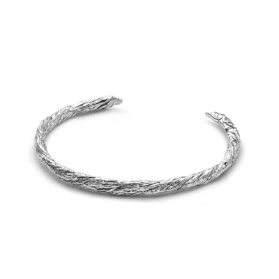 Eva Remenyi Women's Archaic Solid Bracelet Silver In Metallic