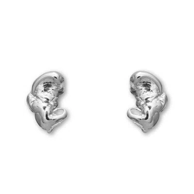 Eva Remenyi Women's Euphoria Elephant Small Earrings Silver