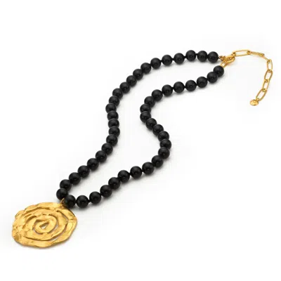 Eva Remenyi Women's Gold / Black Origin Onyx Necklace Gold In Multi