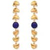 Eva Remenyi Women's Gold / Blue Vacation Sunset Earrings Gold In Gold