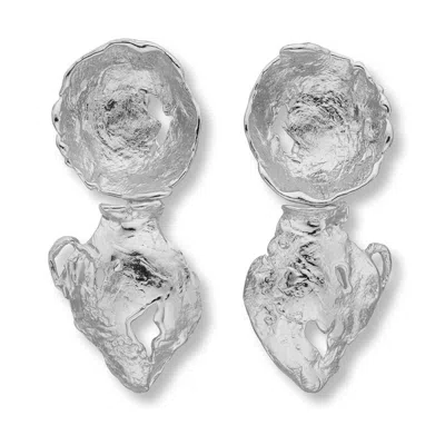 Eva Remenyi Women's Gold Vacation Ika Earrings Silver