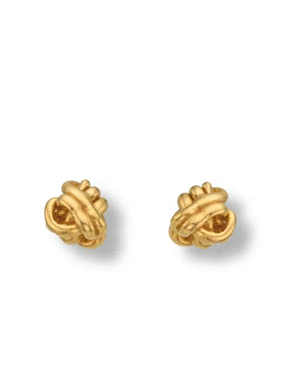 Eva Remenyi Women's Golden Knot Earrings 14k Gold