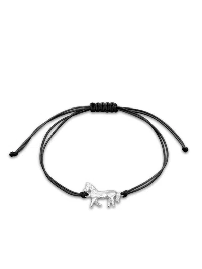 Eva Remenyi Women's Horse Bracelet Silver - Black In Multi