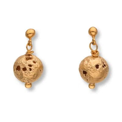 Eva Remenyi Women's Imperfect Ball Earrings Gold