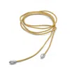 Eva Remenyi Women's Neutrals Origin Bow Sand Necklace Silver