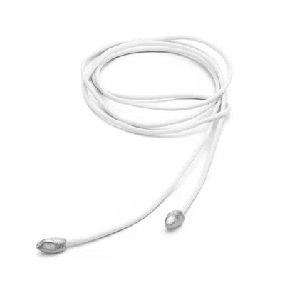 Eva Remenyi Women's Origin Bow White Necklace Silver