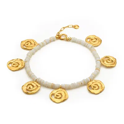 Eva Remenyi Women's Origin Opal Anklet Gold