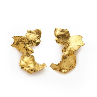 Eva Remenyi Talisman Flow Earrings In Gold