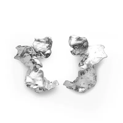 Eva Remenyi Women's Talisman Flow Earrings Silver In Gray