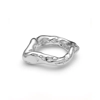 Eva Remenyi Women's Talisman Flow Ring Silver In Metallic