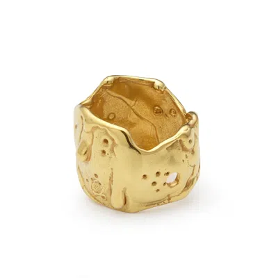 Eva Remenyi Women's Talisman Moon Ring Gold