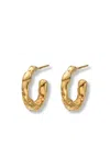 Eva Remenyi Women's Talisman Small Hoop Earrings Gold In Gold