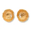 Eva Remenyi Women's Vacation Sun Earrings Gold In Burgundy