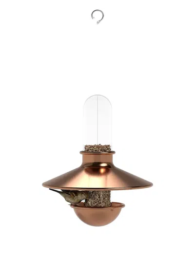 Eva Solo Hanging Copper Bird Feeder In Gold