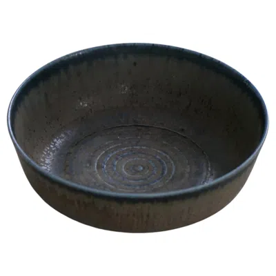 Pre-owned Eva Stæhr Nielsen Eva Staehr-nielsen, Saxbo Bowl, "237", Danish Modern Ceramics, Mid-20th Century In Black