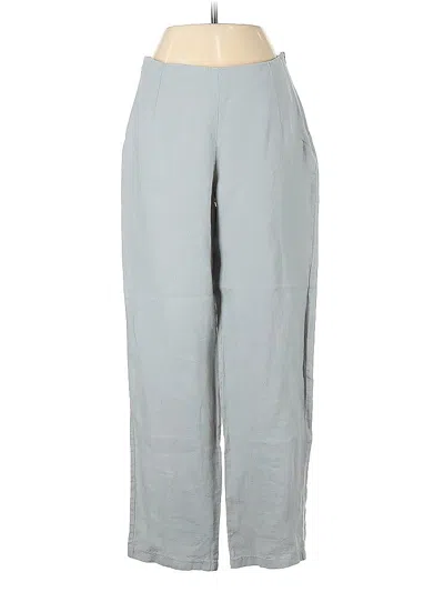 Pre-owned Eva Tralala Linen Pants In Gray