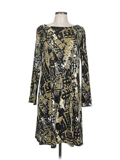 Pre-owned Eva Varro Casual Dress In Gold