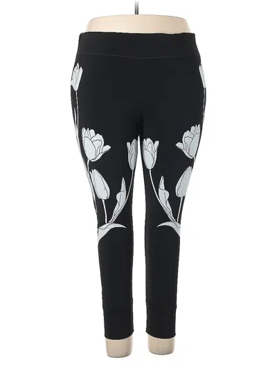 Pre-owned Eva Varro Yoga Pants In Black