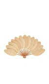 Eva Ventai Large Palmette Raffia The Classic Format Fan