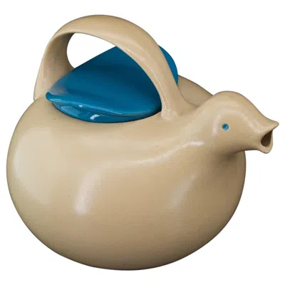 Pre-owned Eva Zeisel Rare 1950s  Stoneware Bird Teapot Mid-century Figural Vessel In Sand