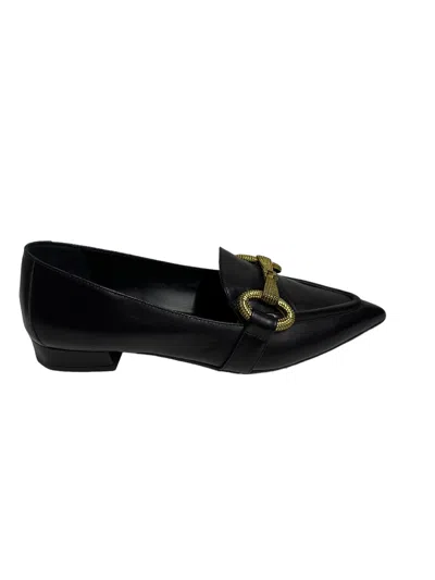 Evaluna - Black Leather Moccasin Art.182 (4903) 182 Nero
