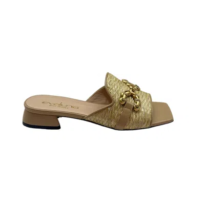 Evaluna - Ciabatta Camet Natural G152 In Green