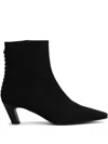 Evaluna 55mm Suede Ankle Boots In Black