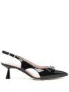 Evaluna 60mm Leather Pumps
